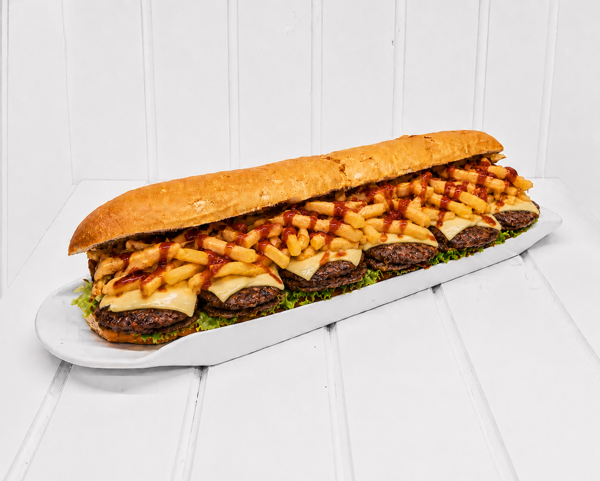 Beef Pattie & Cheese Gatsby