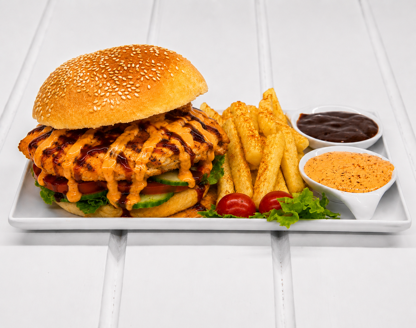 TV Burger (Chicken Fillet)