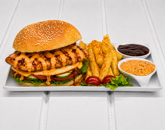 TV 3 Burger (Chicken, Egg & Cheese)