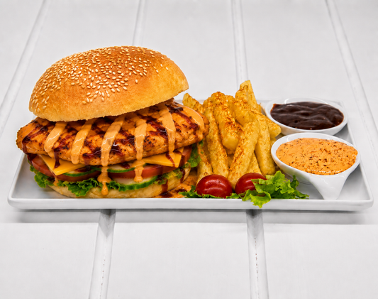 TV 2 Burger (Chicken & Cheese)