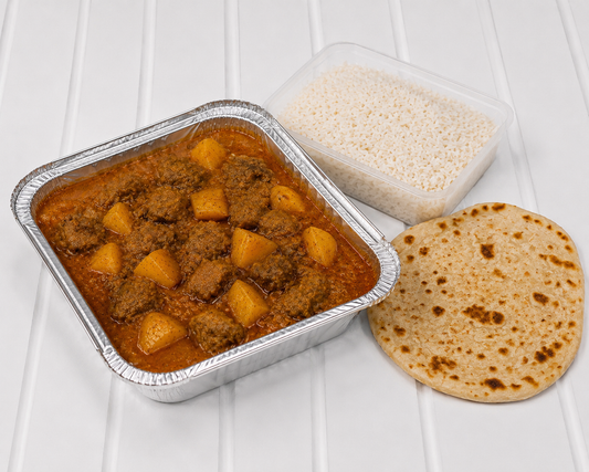 Large Beef Curry (Rice Or Roti)